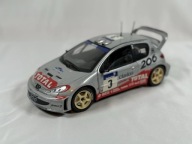 PEUGEOT 206 WRC #3 G. Panizzi Tour de Corse 2002 1/18 SOLIDO