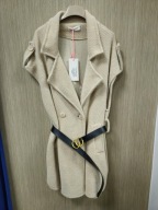 Kamizelka wełniana beżowa r. Uni XL/XXL Carla Giannini Italy !!!
