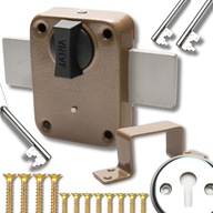 JANIA Zasuwa garażowa ryglowa zamek do drzwi bram garażowych z005 TYTAN T3