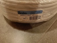 Przewód giętki H05VV-F 3x2,5 linka 300/500V biały - 100mb