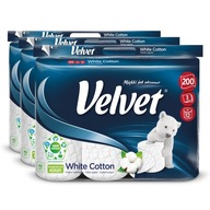 Velvet papier toaletowy White Cotton 3x12 rolek