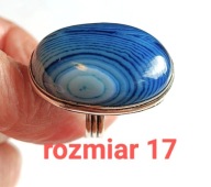 Pierścionek Botswana Agat R 17