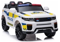 AUTO NA AKUMULATOR POLICYJNE BIAŁE DLA DZIECI PILOT Z PILOTEM