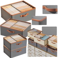 ORGANIZER DO SZAFY PÓDEŁKO NA UBRANIA SPODNIE BLUZY 50X40 SZARY