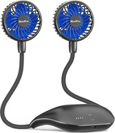 Wentylator Na Szyję Bezprzewodowy 1000mAh Regulacja 360° Hands Free