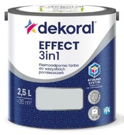 Dekoral Effect 3w1 Farba PLAMOODPORNA matowa szary jasny 2,5l