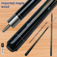 KLASYCZNY 2-CZĘŚCIOWY KIJ BILARDOWY Z DREWNA KLONOWEGO DO POOL'A 13mm 148cm