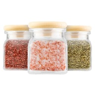 12X SŁOIK SŁOICZEK 120ML PRZYPRAWY DREWNIANY KOREK