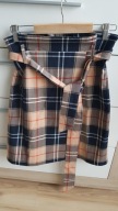 spódnica w kratę z wiązaniem 36 j.NOWA