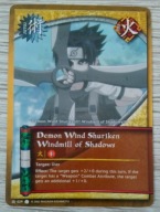 Karta Naruto CCG Jutsu Demon Wind Shuriken - J-029