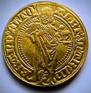 Moneta kolekcjonerska złoty dukat święty Wacław Czechosłowacja replika