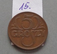 5 groszy z 1937 roku , II RP ,