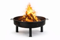 Palenisko ogrodowe stalowe taras ognisko 80 cm głębokie gril stal gruba