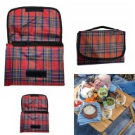 Mata piknikowa 150×100 wodoodporna czerwona MALATEC łatwa w czyszczeniu