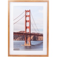 Ramka na zdjęcia ROME 50x70 cm PASSE-PARTOUT 39x58,5 cm jasne drewno MDF