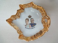 LIMOGES mała złocona paterka pamiątka z Monako l. 70 -te