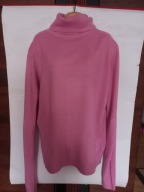 Sweter golf 44 46 róż ciepły delikatny sweterek