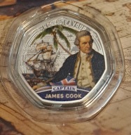 Wyspy Salomona 50 centów 2025r. James Cook Edycja limitowana 499 sztuk