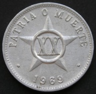 Kuba 20 centavos 1969 - stan 1/2