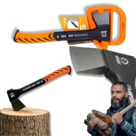 SIEKIERA TOPOREK MAŁA KUTA UNIWERSALNA STALOWA SOLIDNA SIEKIERKA DO DREWNA