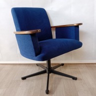 Fotel obrotowy z PRL-- KOS po renowacji