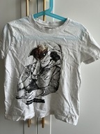 BLUZKA Dziecięca T-SHIRT ZARA Biała 6 lat 116 cm