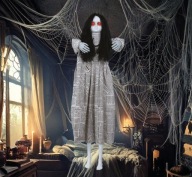 INTERAKTYWNA DEKORACJA DZIEWCZYNA 120 CM, WYDAJE ODGŁOSY (FILMIK W OPISIE)