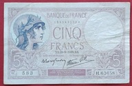 FRANCJA 5 FRANKÓW 1939 !!!!