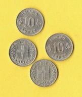 ISLANDIA 10 AURAR 1958 r.