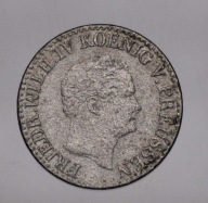 NIEMCY - PRUSY, 1/2 GROSZA SREBRNEGO - 1845