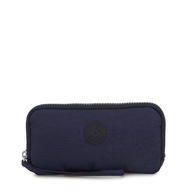 Śliczny markowy Kipling granatowy portfel - saszetka - kosmetyczka