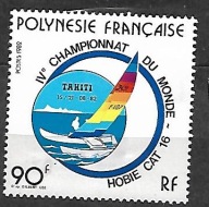 POLINEZJA FRANCUSKA IV M. Świata w katamaranach 1982 * Mi 356 (2260)