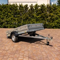 PRZYCZEPKA SAMOCHODOWA 235SU ZASŁAW 235x132x35 UCHYLANA, WYWROT, LED