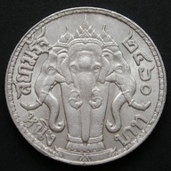 Tajlandia 1 baht 1917 - król Rama VI - srebro