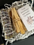 Kadzidło PALO SANTO 3 szt. + SZAŁWIA BIAŁA Z LAWENDĄ ZESTAW PREZENTOWY