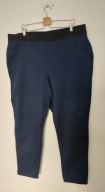 Granatowe elastyczne jeansy tregginsy rurki skinny wysoki stan 52