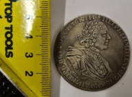 1725 Rubel rosyjski Car rosyjski Piotr Wielki kopia