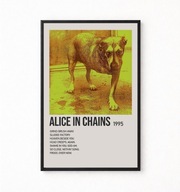 Plakat A4 z ramką ALICE IN CHAINS 21x29,7cm
