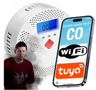 CZUJNIK DETEKTOR CZADU GAZU TLENKU WĘGLA CO TUYA WIFI CERTYFIKOWANY CZUJKA