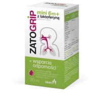 Zatogrip Mini 6m+ Z Laktoferyną Płyn Kropelki 30ml