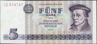 Niemcy NRD 5 marek 1975 - Thomas Muntzer