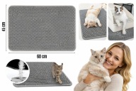 MATA PRZED KUWĘTE DLA KOTA MOCNA STABILNA 60 cm x 45 cm x 2 cm