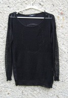 k.zeLL czarna bluzka czaszka/dżety rozm.L