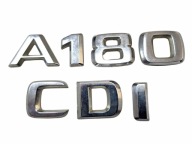 ZNACZEK EMBLEMAT NAPIS TYŁ CYFRA LICZBA LITERA MERCEDES W169 A176 A180 CDI