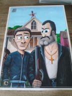 Egzorcysta Bogdan boner domino kapitan bomba puzzle nr 500 american Gothic