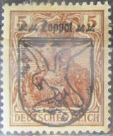 Niemcy stary znaczek z nadrukiem Sopot (2/13