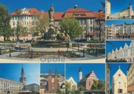 OPOLE - PL. DASZYŃSKIEGO - FONTANNA - RYNEK - RATUSZ - BAZYLIKA - KOŚCIÓŁ