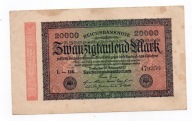 Banknot Niemcy 20000 marek 1923 rok