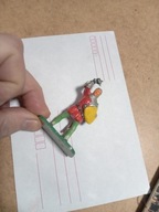 Stara Zabawka PRL Żołnierzyk Rycerz czerwony