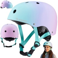 KASK NA ROWER ROLKI HULAJNOGĘ DLA NASTOLATKI ORZESZEK BMX REGULOWANY 54-58